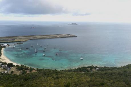 View of Brewers Bay including UVI’s Center for Marine and Environmental Studies and the St. Thomas runway